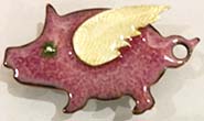 Flying Pig button