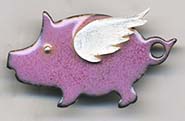 Flying Pig button