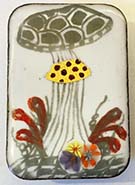 Zentangle Toadstool button