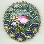 Heart and Cardinal button