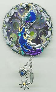 Peacock button