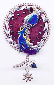 Peacock button