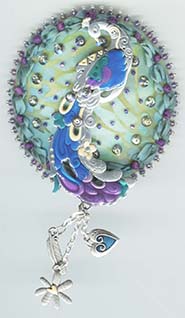 Peacock button