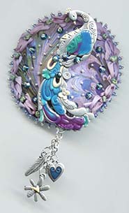 Peacock button
