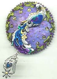Peacock button