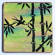 Bamboo button
