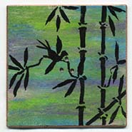 Bamboo button