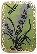wild orchid button