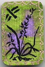 wild orchid button