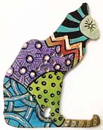 cat button