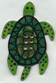 Sea Turtle button
