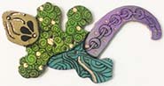 Gecko lizzard button