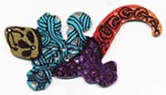 Gecko lizzard button
