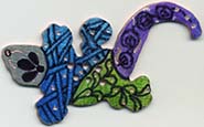 Gecko lizzard button
