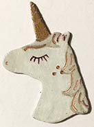 Unicorn head button