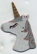 Unicorn head button
