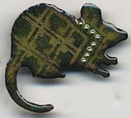 rat button basse taille enameled
