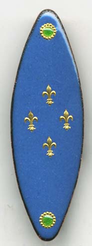 Fleur-de-lie button paillons