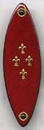 Fleur-de-lie button paillons