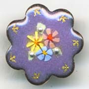 bird paillons button