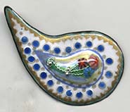 paisley button
