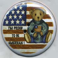 Flag and Teddy button