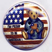 Flag and Teddy button