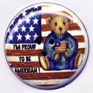 Flag and Teddy button