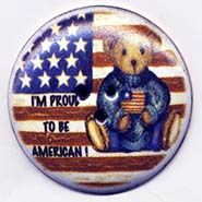 Flag and Teddy button