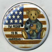 Flag and Teddy button
