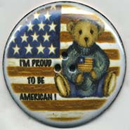 Flag and Teddy button