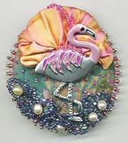 Flamingo button