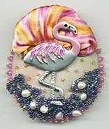 Flamingo button