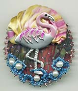 Flamingo button
