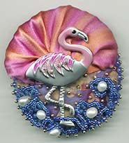 Flamingo button