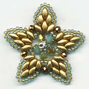 Glass star button