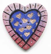 Heart button metal