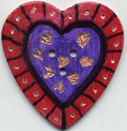 Heart button metal