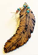 Feather button
