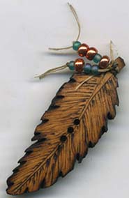 Feather button