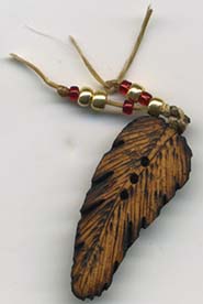 Feather button