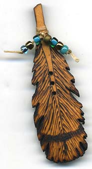Feather button