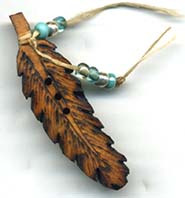 Feather button