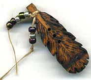 Feather button