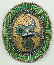 paisley gourd button