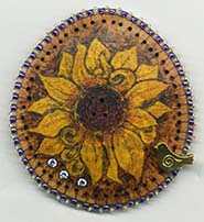 sunflower button