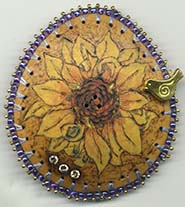 sunflower button