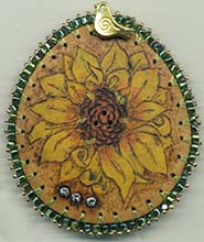 sunflower button