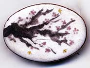 cherry tree branch button