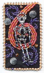 skeleton Halloween button